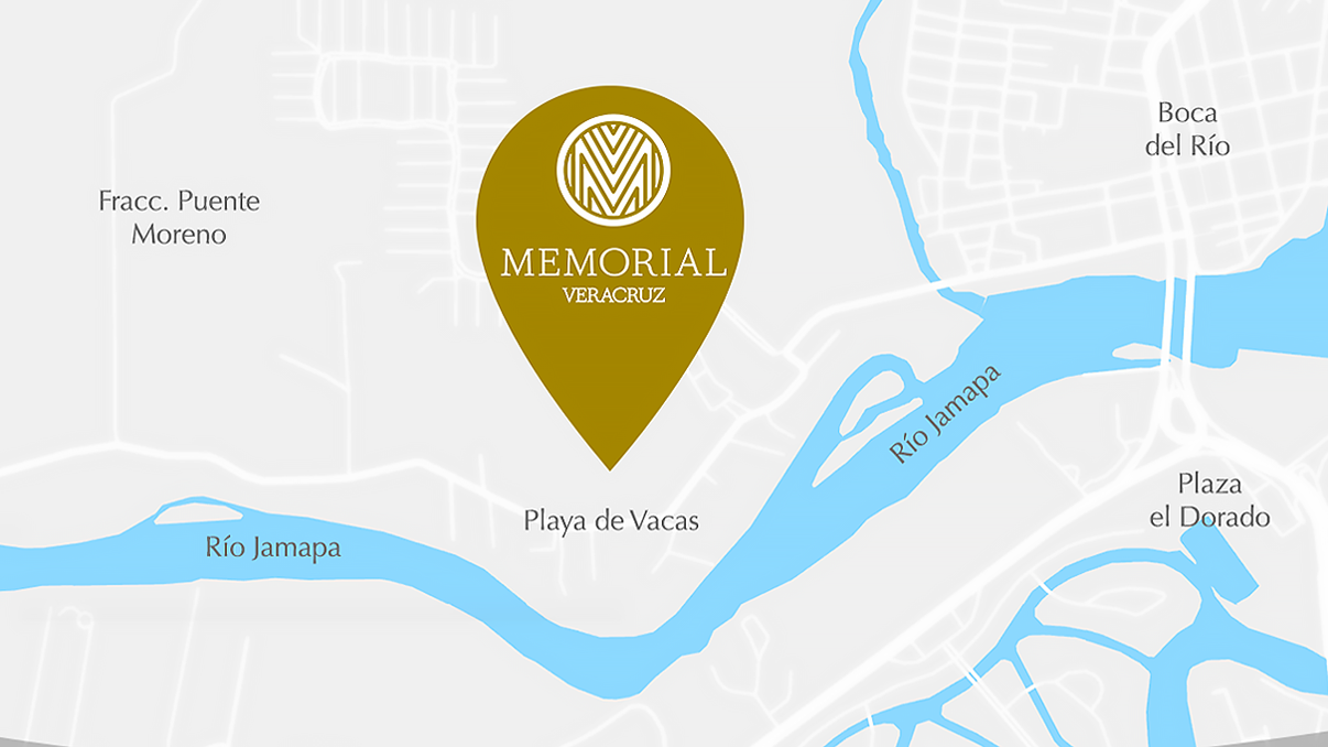 mapa Memorial Veracruz